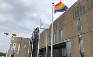 pride flag at ExamOne Quest Diagnostics